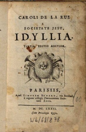 Caroli De La Rue E Societate Jesu, Idyllia