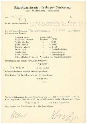 Bathe, Heinrich
