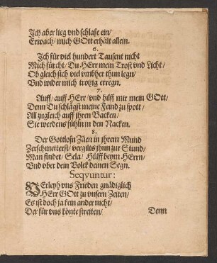 Verleyh vns Frieden gnädiglich || Herr Gott zu vnsern Zeiten/ ||