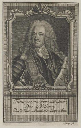 Bildnis des Francois Louis Anne Neufville, Duc de Villeroy