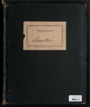 Log- und Tagebuch des Seekadetten Schaitler (mit 2 Fotos), S.M.S. Hansa, 4.5.1909 - 18.3.1910