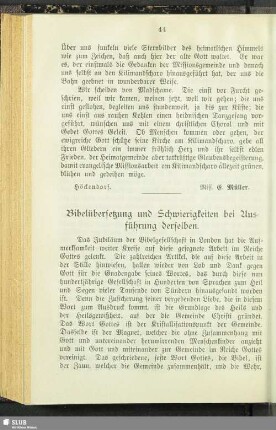 Bibelübersetzung und Schwierigkeiten bei Ausführung derselben