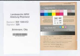 Entnazifizierung Otto Brinkmann, geb. 23.02.1897 (Hausmeister)