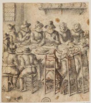 Familie bei einer Mahlzeit am Tisch