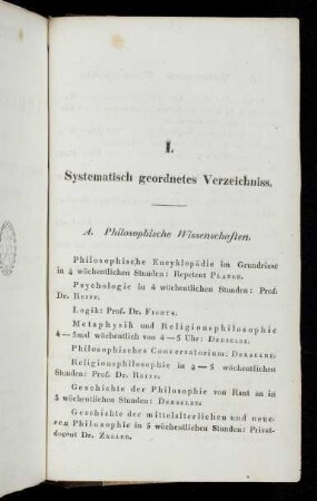 3-16, I. Systematisch geordnetes Verzeichnis