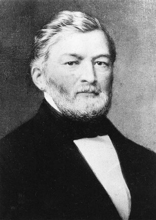 Portrait Ferdinand von Quast: Portrait von Ferdinand von Quast (Reprofotografie nach verschollenem Gemälde aus dem Besitz der Familie)