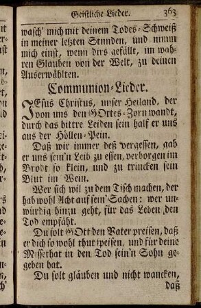 Communion-Lieder