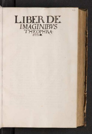 Liber de Imaginibus Theophrasti