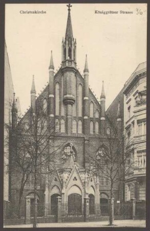Ansichtskarte Christus Kirche, Königgrätzer Straße, Stresemannstraße