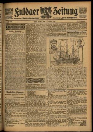 Zweite Ausgabe vom Freitag, den 07. Oktober 1904.
