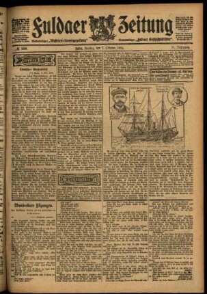 Zweite Ausgabe vom Freitag, den 07. Oktober 1904.