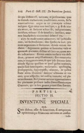 Partis I. Sectio III. De Inventione Speciali.