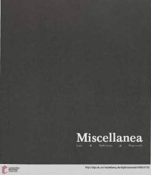 Miscellanea