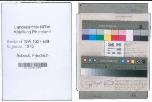 Entnazifizierung Friedrich Asbeck , geb. 07.07.1889 ()