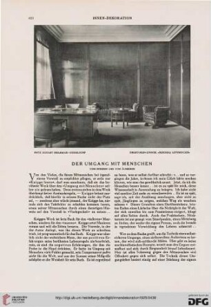 36: Der Umgang mit Menschen : vom Inneren und vom Äusseren