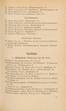 17-27, Institute