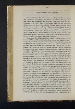 Krankheiten der Larynx.