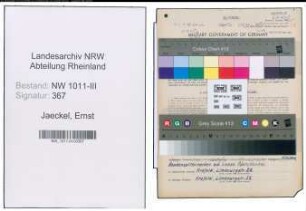 Entnazifizierung Ernst Jaeckel , geb. 21.01.1905 (Schlosser)