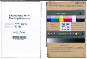Entnazifizierung Peter Jung, geb. 28.06.1896 (Schneider)