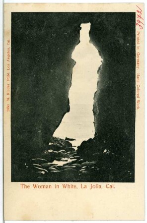 San Diego-La Jolla, Kalifornien. The Woman in White, Grotte