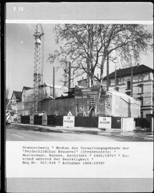 Neubau des Verwaltungsgebäude der "Feldschlösschen Brauerei"