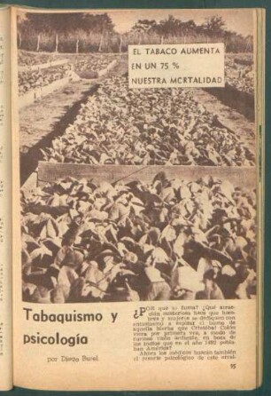 Tabaquismo y psicología : El tabaco aumenta en un 75% nuestra mortalidad