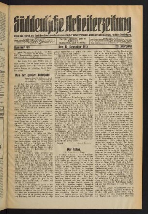 Nr. 49. Den 12. Dezember 1915. - Nr. 51/52. Den 26. Dezember 1915.