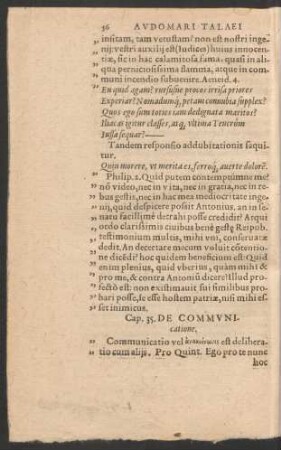 Cap. 35. De Communicatione.