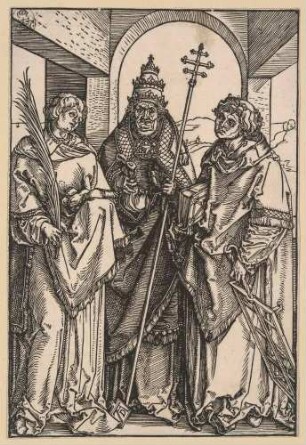 Die heiligen Stephanus, Sixtus und Laurentius