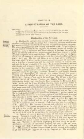 Chapter II. Administration of the land.