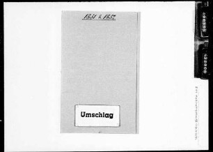 Waldausstockung (1851-1852)