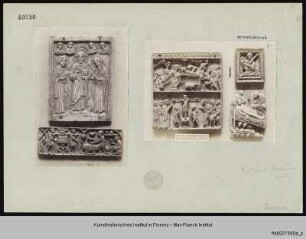 Platte eines Triptychon mit Darstellung der Deesis, den Heiligen Petrus und Paulus und zwei Engeln