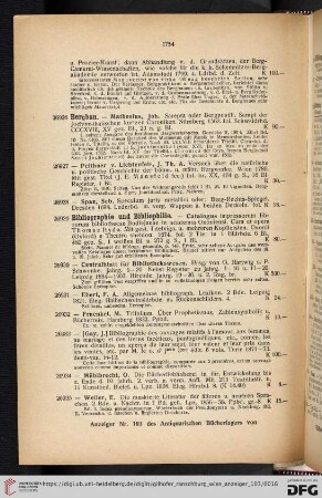 Bibliographie und Bibliophilie (Nr. 26929 - 26936)