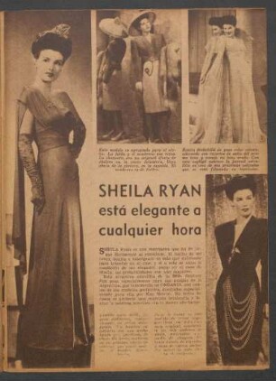 Sheila Ryan está elegante a cualquier hora