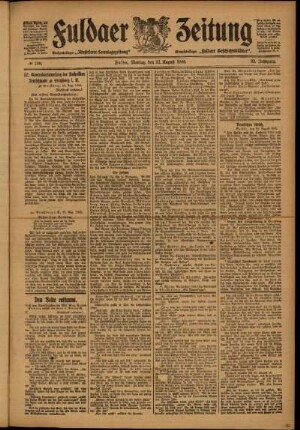 Ausgabe vom Montag, den 21. August 1905.