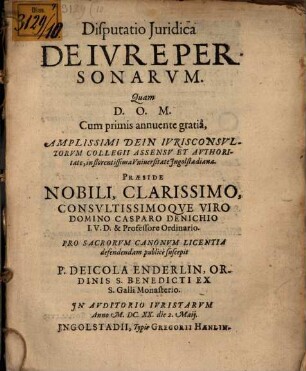Disp. iur. de iure personarum