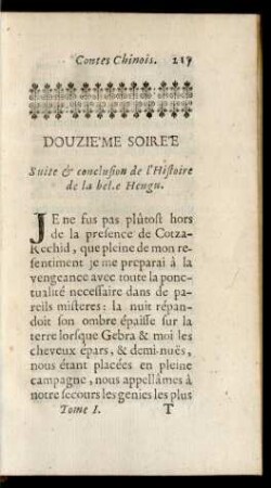 Douziéme Soirée.
