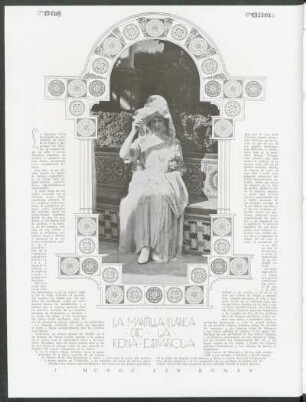 La mantilla blanca de la reina española