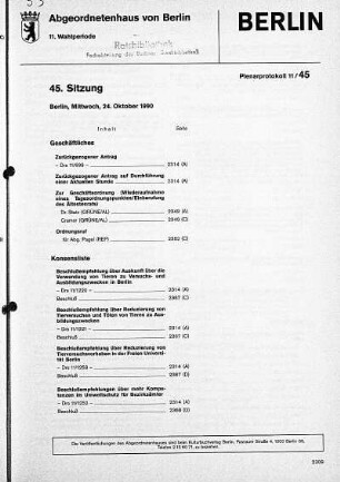 Nr. 45, 24. Oktober 1990
