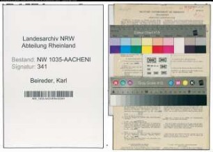 Entnazifizierung Karl Beireder , geb. 27.03.1904 (Bergmann)
