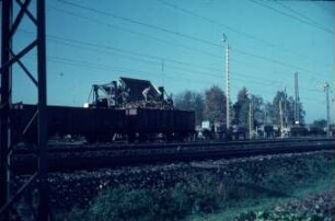 Fotografie: Transportgerät, Be- und Entladen, Eisenbahnwaggon, Zuckerrübe