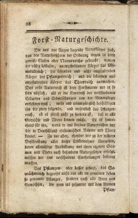 Forst-Naturgeschichte.