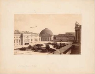 Friedrichsforum und Hedwigskirche, Berlin: Ansicht über den Platz
