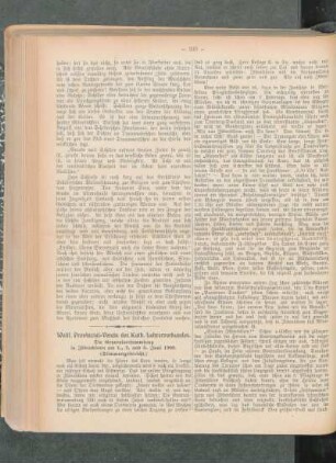 Westf. Provinzial-Verein des Kath. Lehrerverbandes : die Generalversammlung in Ibbenbüren am 1., 2. und 3. Juni 1909 ; (Stimmungsbericht)