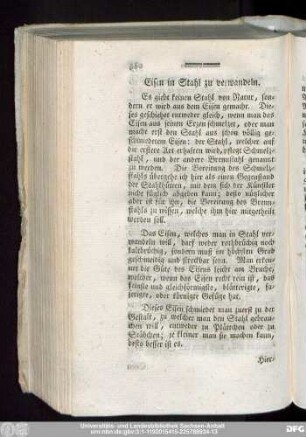 Eisen in Stahl zu verwandeln.