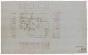 Wohnhaus F. Haas, Karlsruhe Ausführungsplanung: Grundriss Erdgeschoss, Obergeschoss 1:50