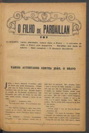 Varios attentados contra João, o bravo