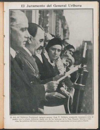 El juramento del General Uriburu
