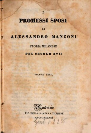I promessi sposi : storia milanese del secolo XVII. 3