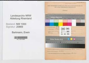 Entnazifizierung Erwin Bartmann, geb. 13.08.1909 (Polizeibeamter)